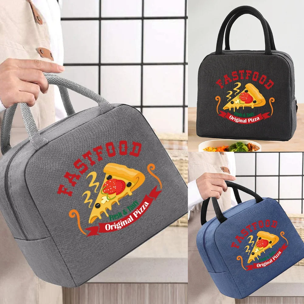

Canvas Insulated Lunch Bag for Women Large Portable Children Picnic Cooler Bags Organizer Tote Nurse Work Thermal Food Handbags
