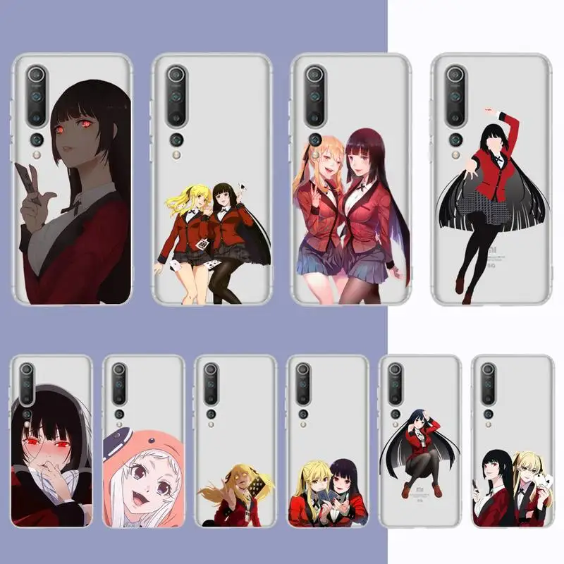 

Japanese Anime Kakegurui Jabami Yumeko Phone Case For Redmi Note 5 7 8 9 10 A K20 pro max lite for Xiaomi 10pro 10T