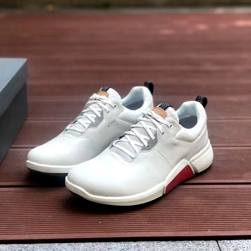 Men's Shoes Golf Shoes Brand Shoes Leather Waterproof Non-Slip Soles Comfortable Outdoor Sports Running Walking Shoes