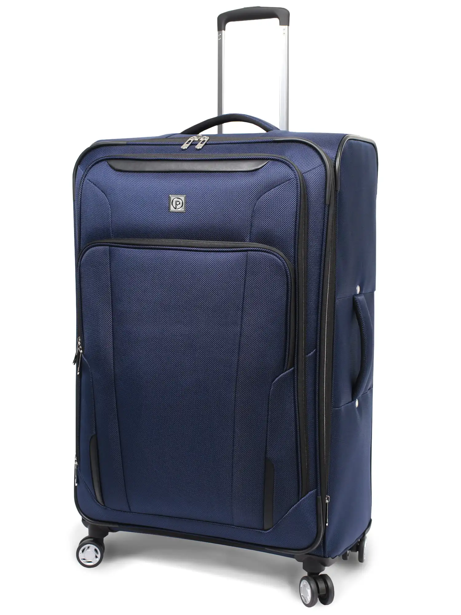 

29" Checked 8-Wheel Spinner Luggage Navy