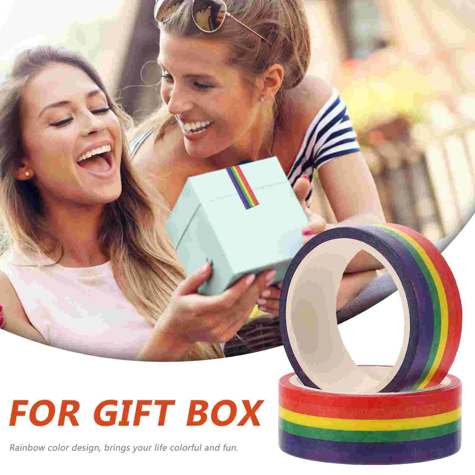 Ленты для гей-прайда наклейки Та же и васи подарочная упаковка японская бумажная