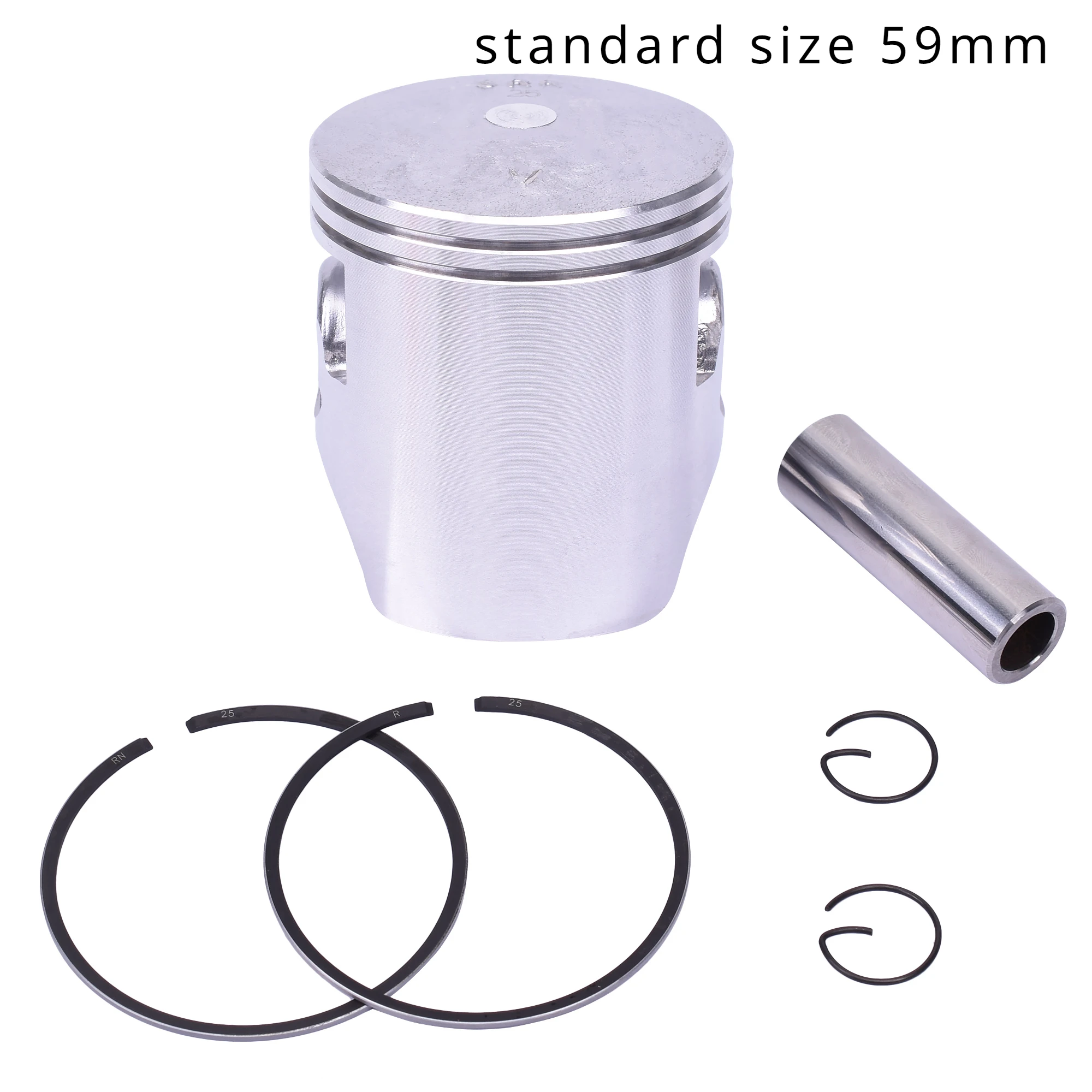 

Комплект поршневых колец для мотоцикла, 59 мм, 59,25 мм, 59,5 мм, 59,75 мм, 60 мм, STD 0,25 0,5 0,75 1,0, для YAMAHA 3RR TZR150 TZR 150