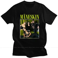 new style hot sale maneskin print t shirts hipster style short sleeve t shirt male fashion tees top couple daily casual clothing
