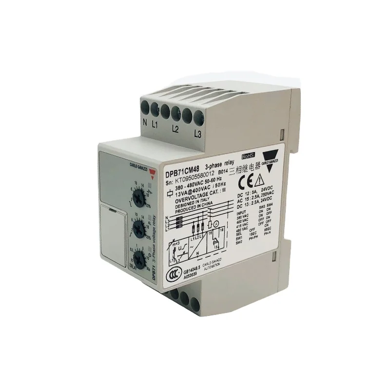 Контрольное трехфазное реле carlo gavazzi DPB71CM48
