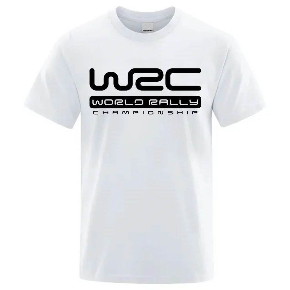 Мужская футболка с коротким рукавом Чемпионат мира по ралли WRC дышащая хлопковая