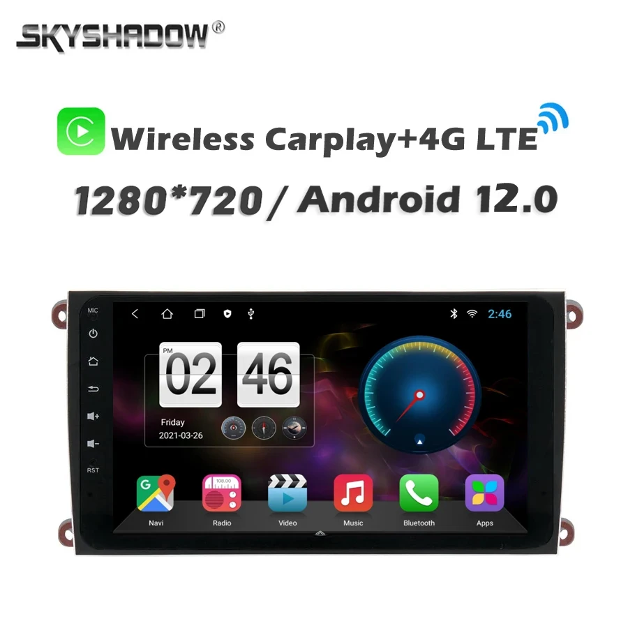 720P 8G + 256G 360 4G SIM Carplay Авто Android 13 0 автомобильный DVD-плеер GPS карта WIFI Bluetooth RDS радио для