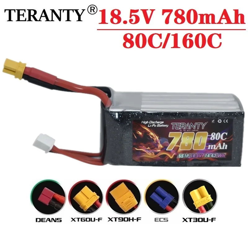 

Original TREANTY 5S 18.5V Lipo Battery 80C/160C 780mAh XT30/XT90 Plug for Lizard95 FPV Racer Racing Multirotor Quadcopter Parts