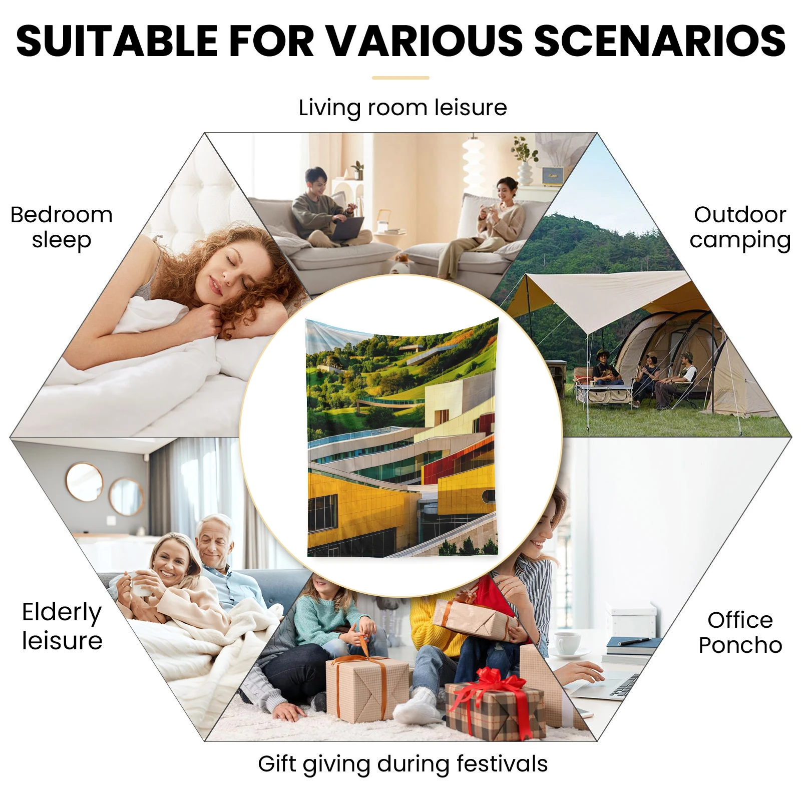 Вдохновленный Восточным зданием национальной галереи искусства. Эта одеяло Merges.