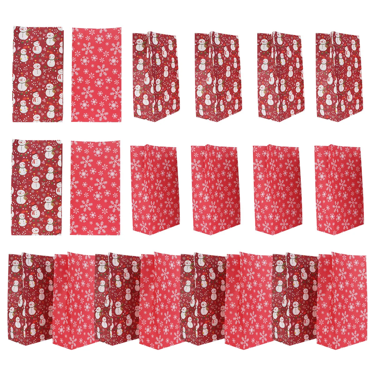 

20pcs Favor Gift Birthday Gift Grocery Shopping Xmas Assorted Paper Bags Bulk Paper Lunch