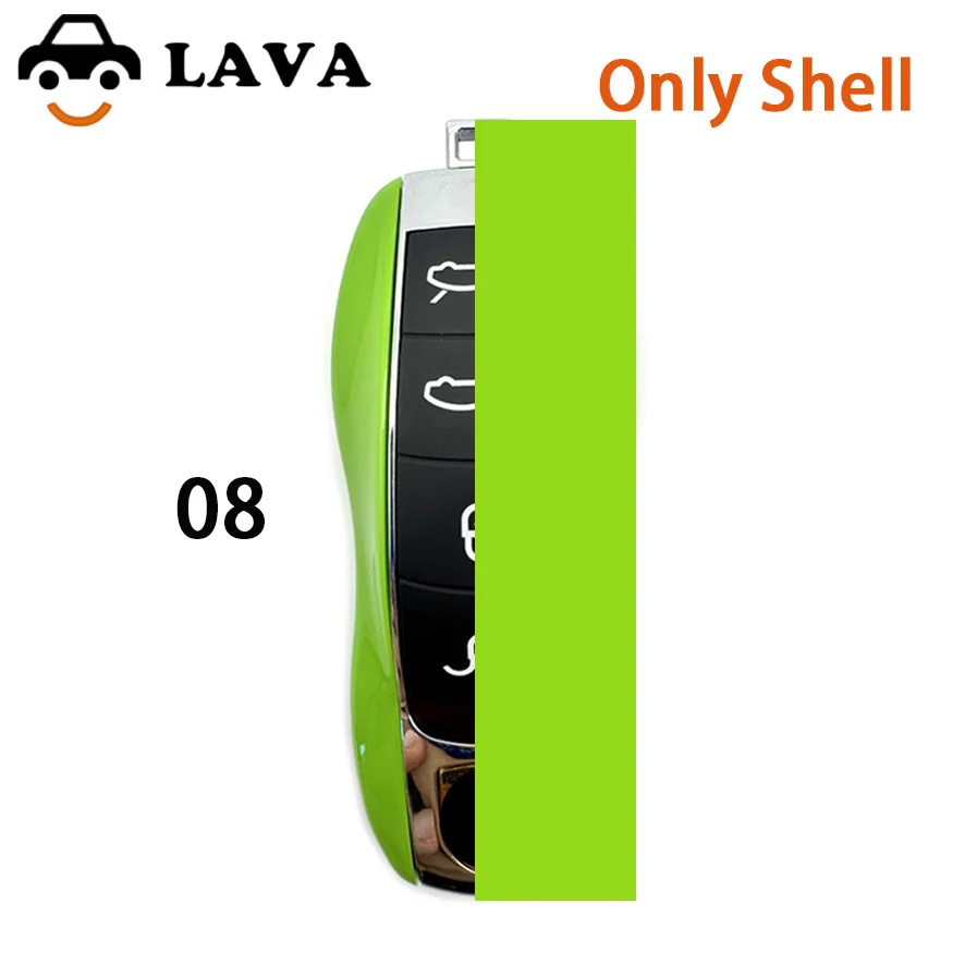 

Ключ LAVA для высококачественной замены Porsche, цветной корпус Pooorsssccche, производство произведений искусства с логотипом Sssticcckkers