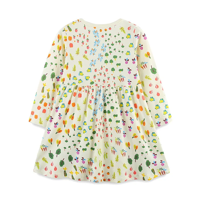 Новинка осени 2024 платья для девочек в европейском и американском стиле с