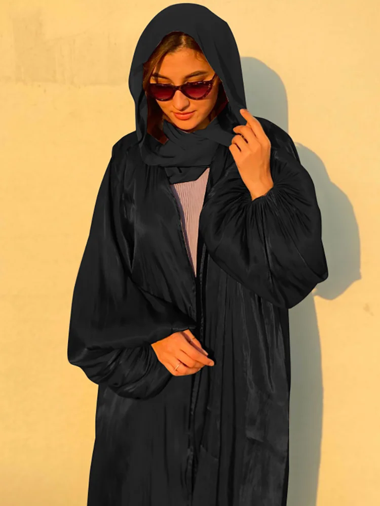 Fashion Kaftan Abayas Dresses For Women Party Kimono Musulmane Cardigan Dubai Turkey Islam Arabic Muslim Long Modest Dress Robe