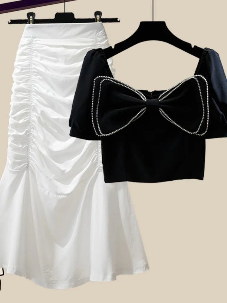 Женский элегантный костюм heeylace французский винтажный летний комплект из двух