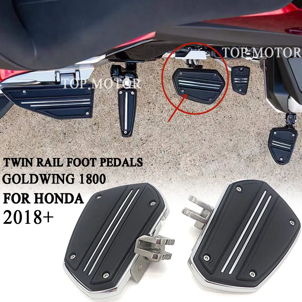

Для Honda Goldwing Tour DCT подушка безопасности 1800 F6B GL1800 2018 2019 2020 2021 мотоциклетные хромированные двойные рейки подставки для шоссе Peg