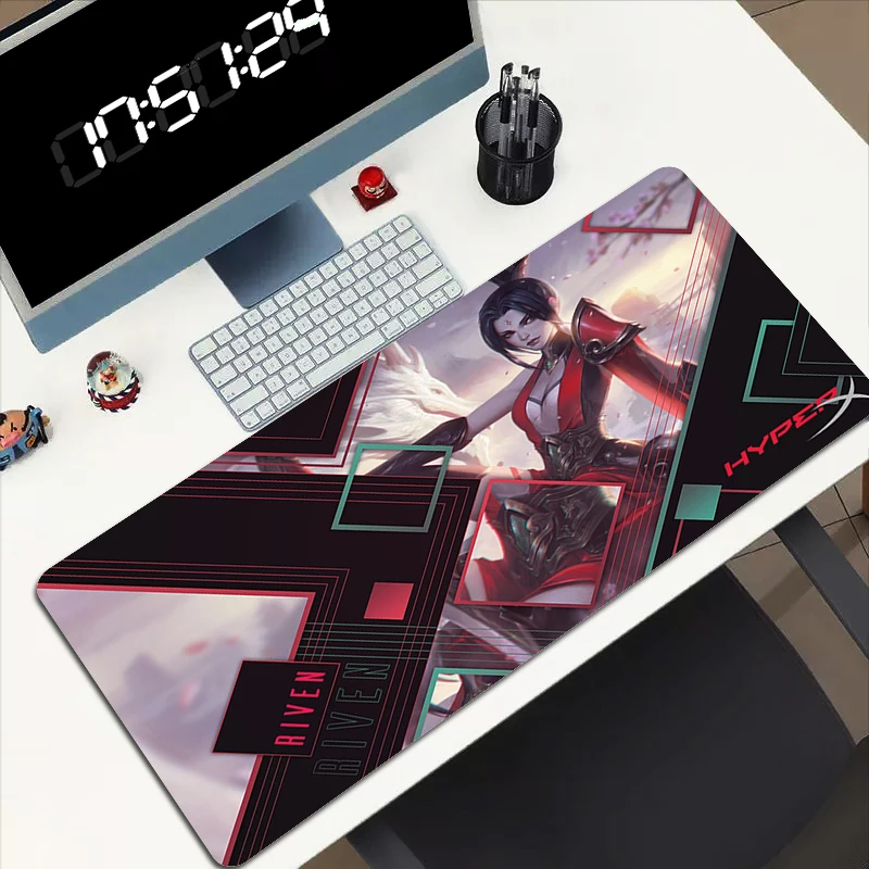 

Настольный коврик HyperX, Аниме Мышь Xxl, компьютерная и Офисная Клавиатура, игровой коврик для мыши, Увеличенная скорость, большой ПК