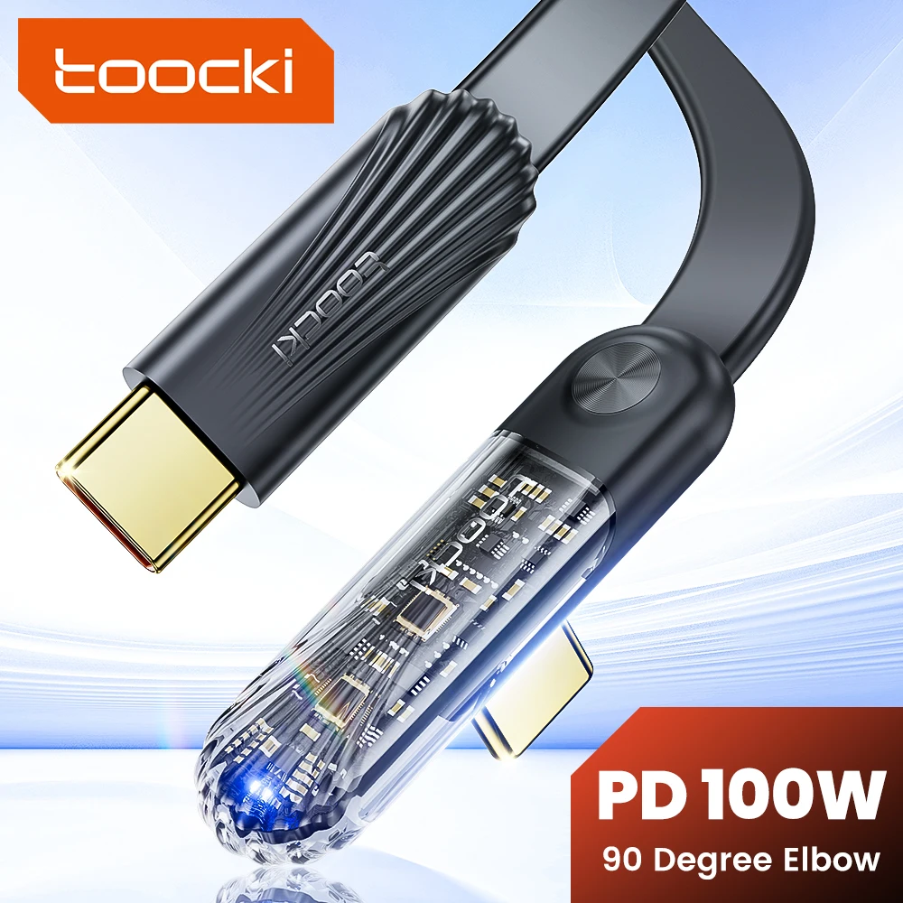 

Кабель Toocki PD100W с USB C на Type C, 5 А, с функцией быстрой зарядки