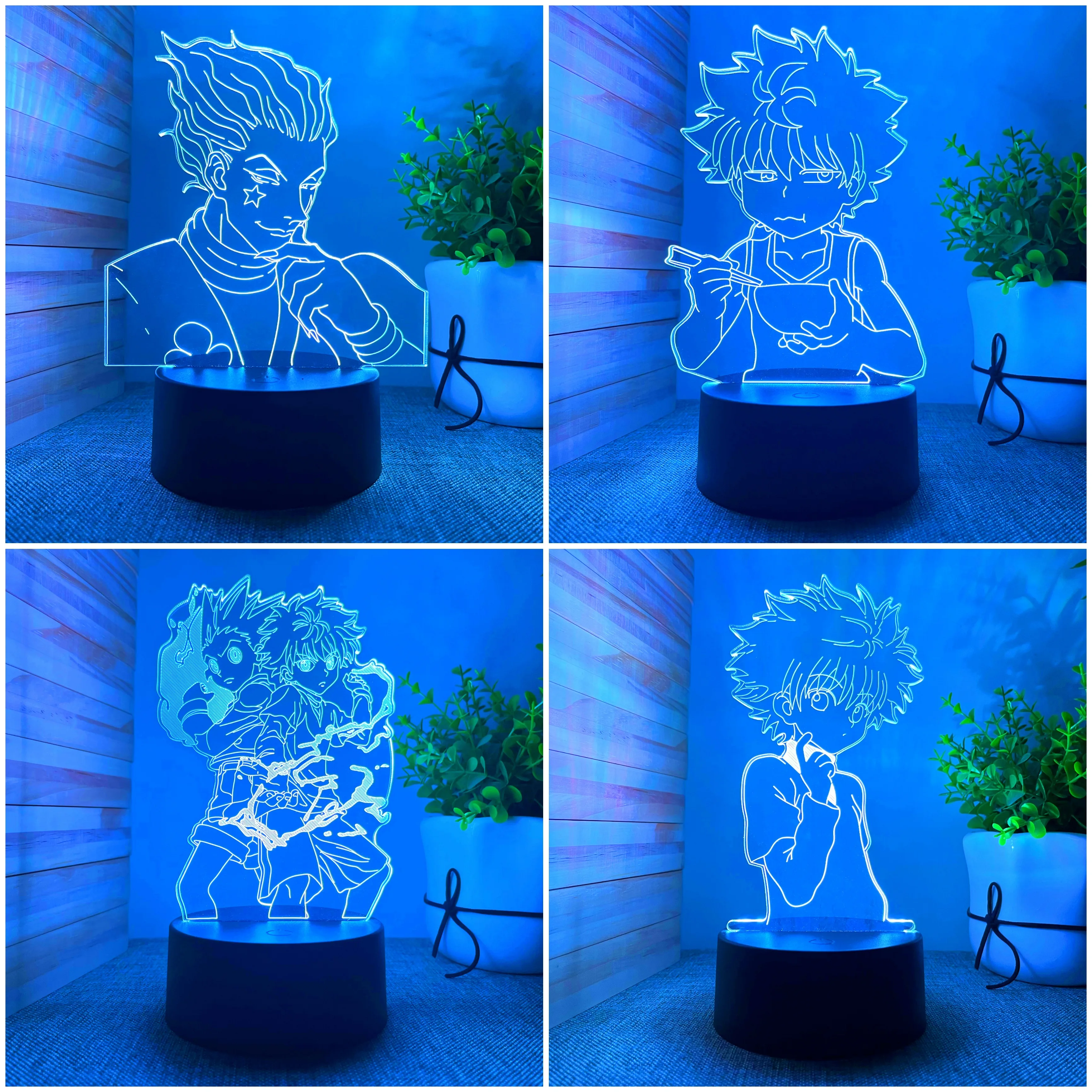 Аниме 3D лампа Killua Hunter X светильник Hxh светодиодный ночсветильник подарок