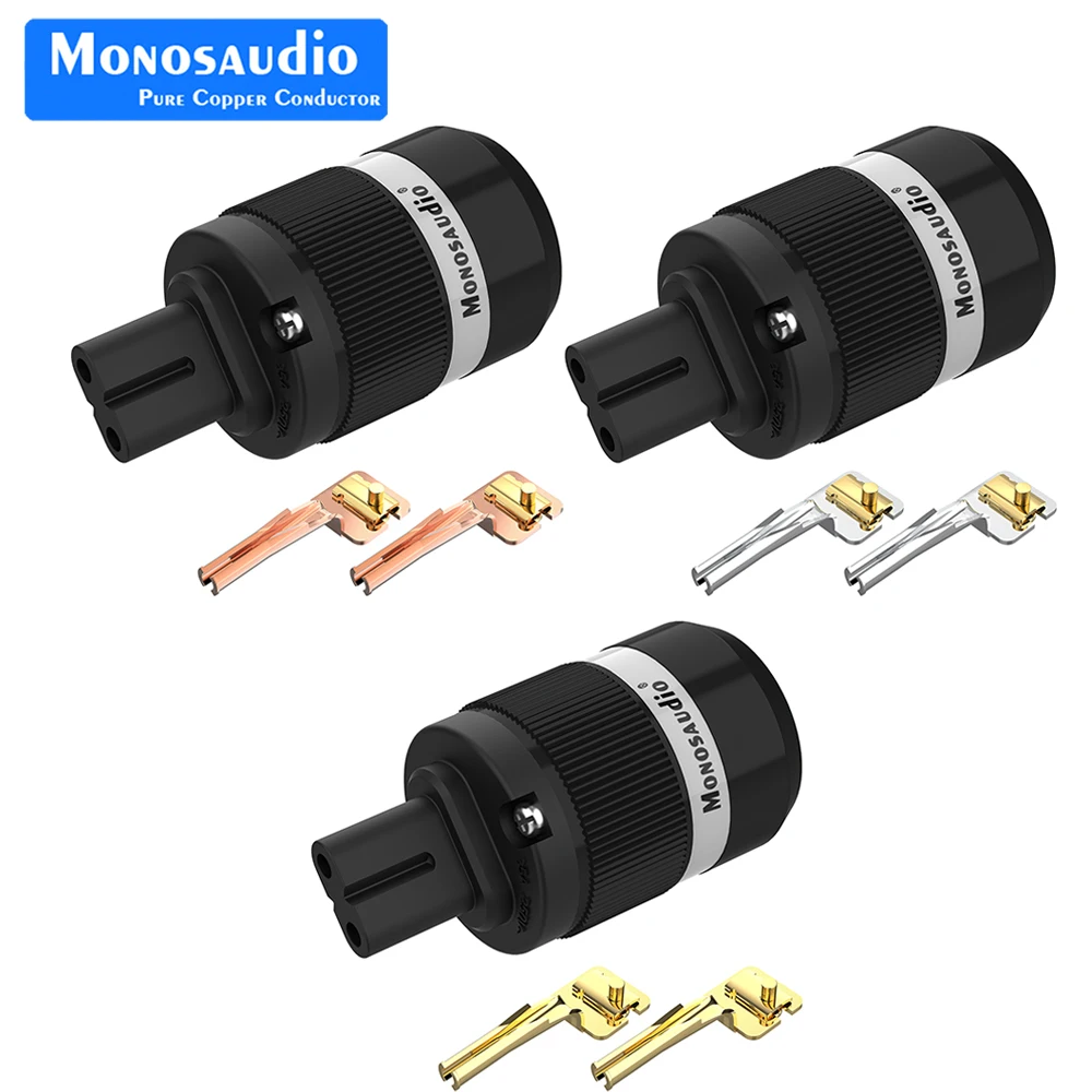 Высококлассный штекер Monosaudio F180/2/4/6 8 IEC гнездовой разъем из чистой меди с