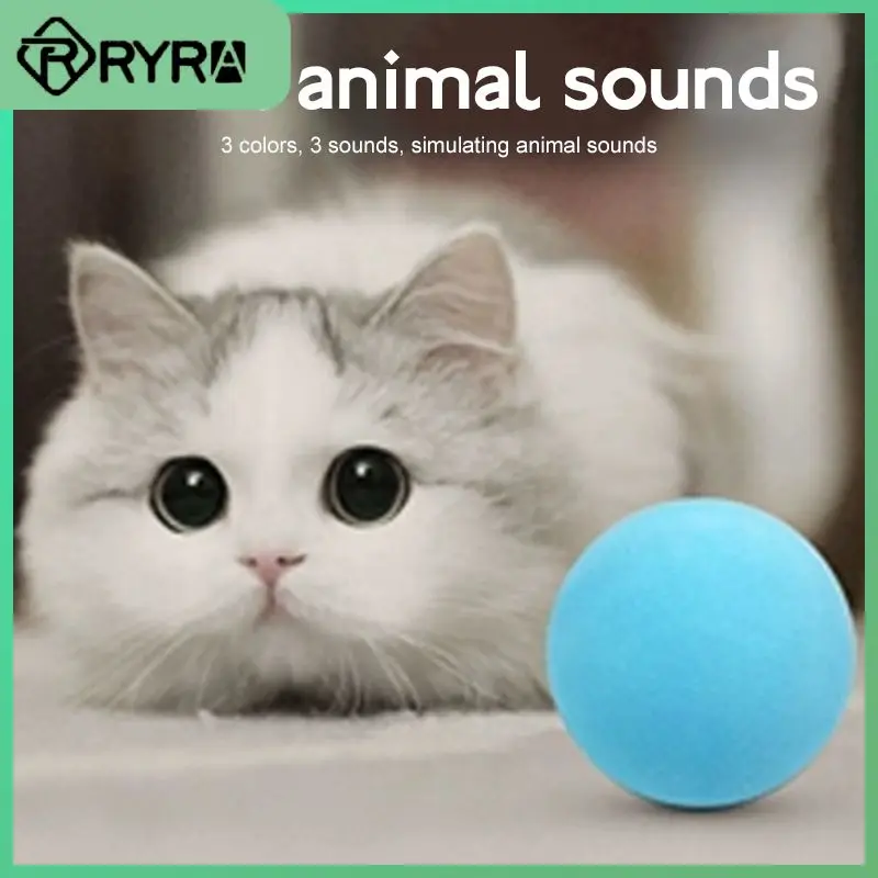 

Globular Cat Teaser Stick Grind Ones Teeth In Sleep Bite Toy Simulate The Real Sound Of Animals Safe And Non-toxic Cat Chew Toys