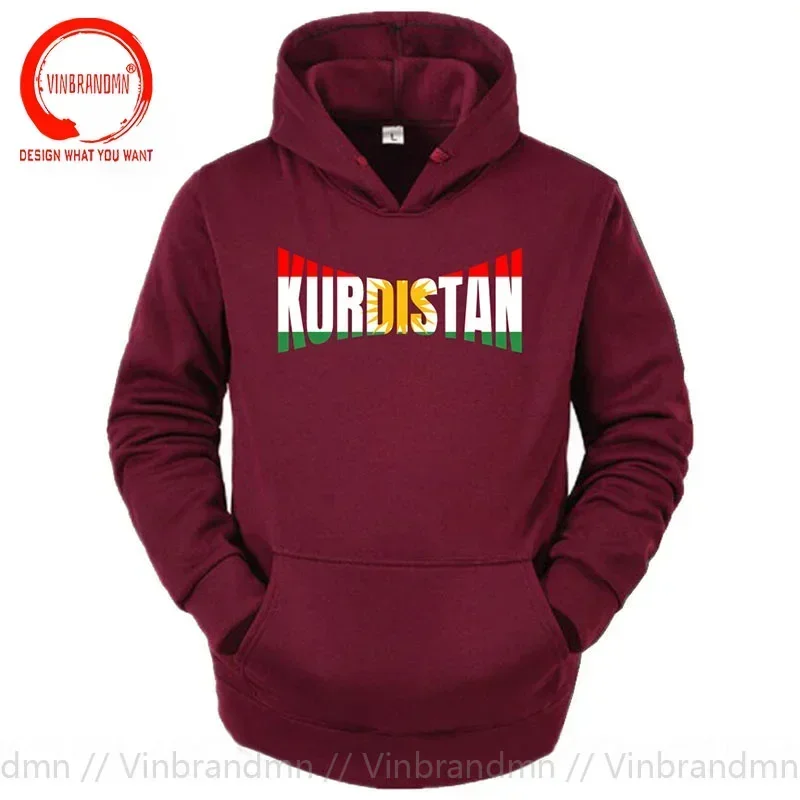Толстовки с флагом Курдистана мужские толстовки капюшоном Курдыстана уличная