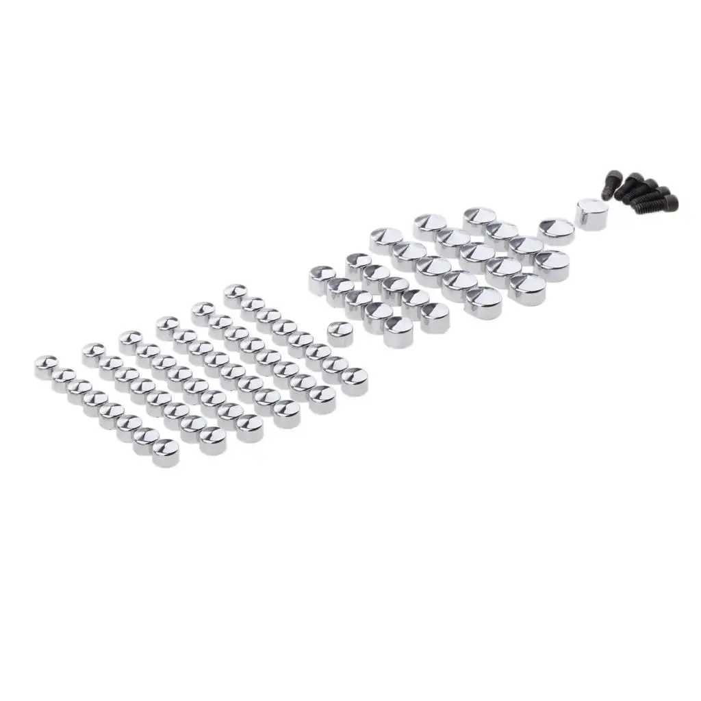 

For FL FX FXS 07-13 Toppers Bolt Caps Cover Kit Chrome