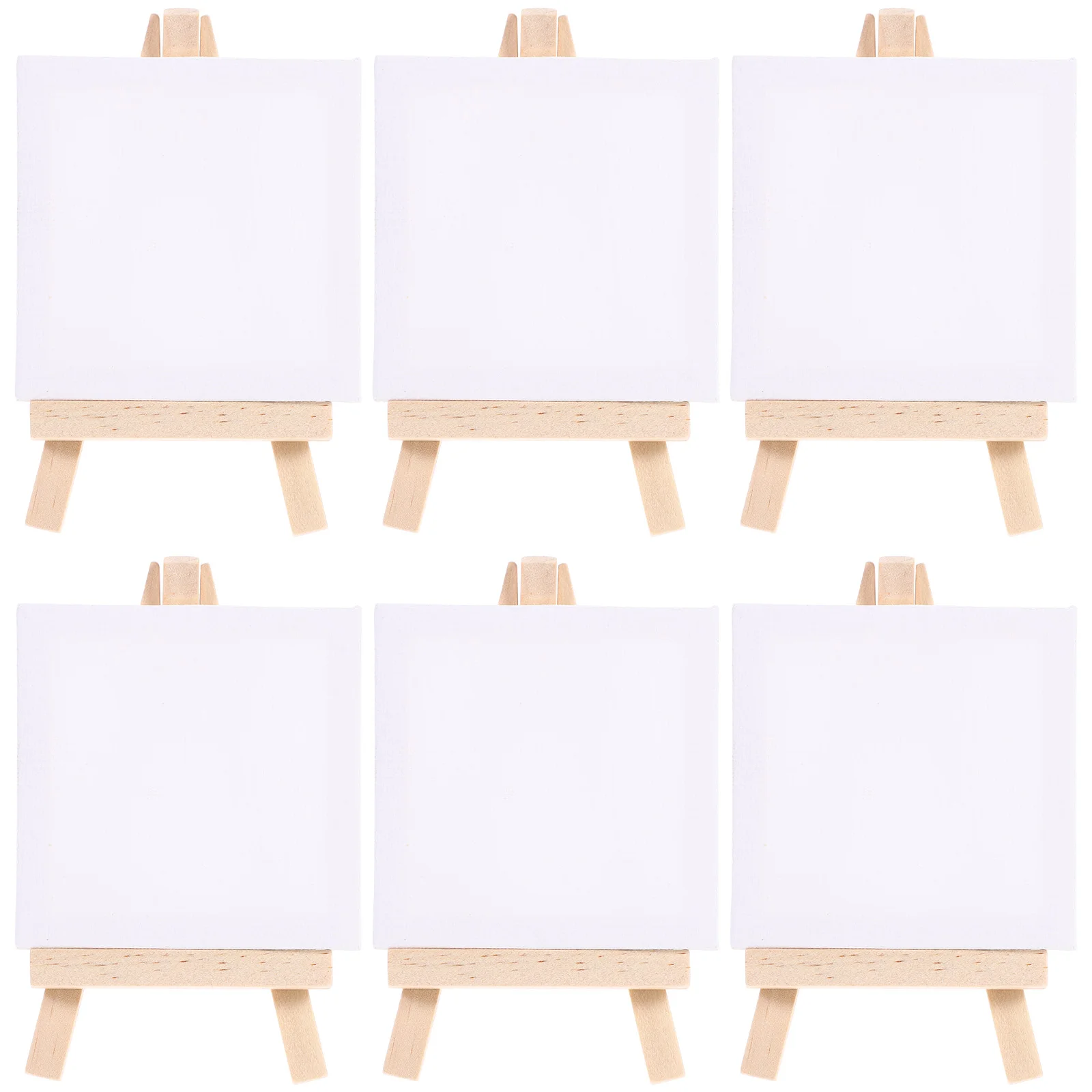 

Easel Mini Canvas Painting Set Wooden Display Wood Board Stand Boards Canvases Panels Kit Artist Stretched Oil Easels Tabletop