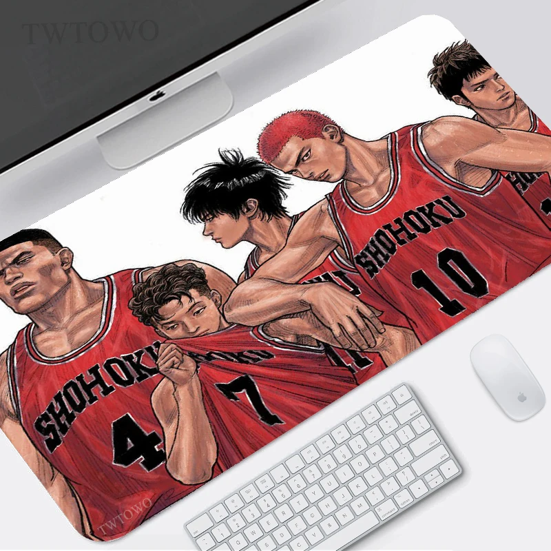 

Anime Slam Dunk Mouse Pad Gaming XL HD Home Mousepad XXL keyboard pad Soft Carpet Natural Rubber Computer Desktop Mouse Pad