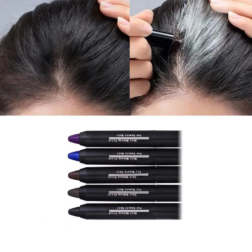 

3.5g Hair Dye Pen High Saturation Quick Dye Portable Hair Touch up Chalk Makeup Accessories