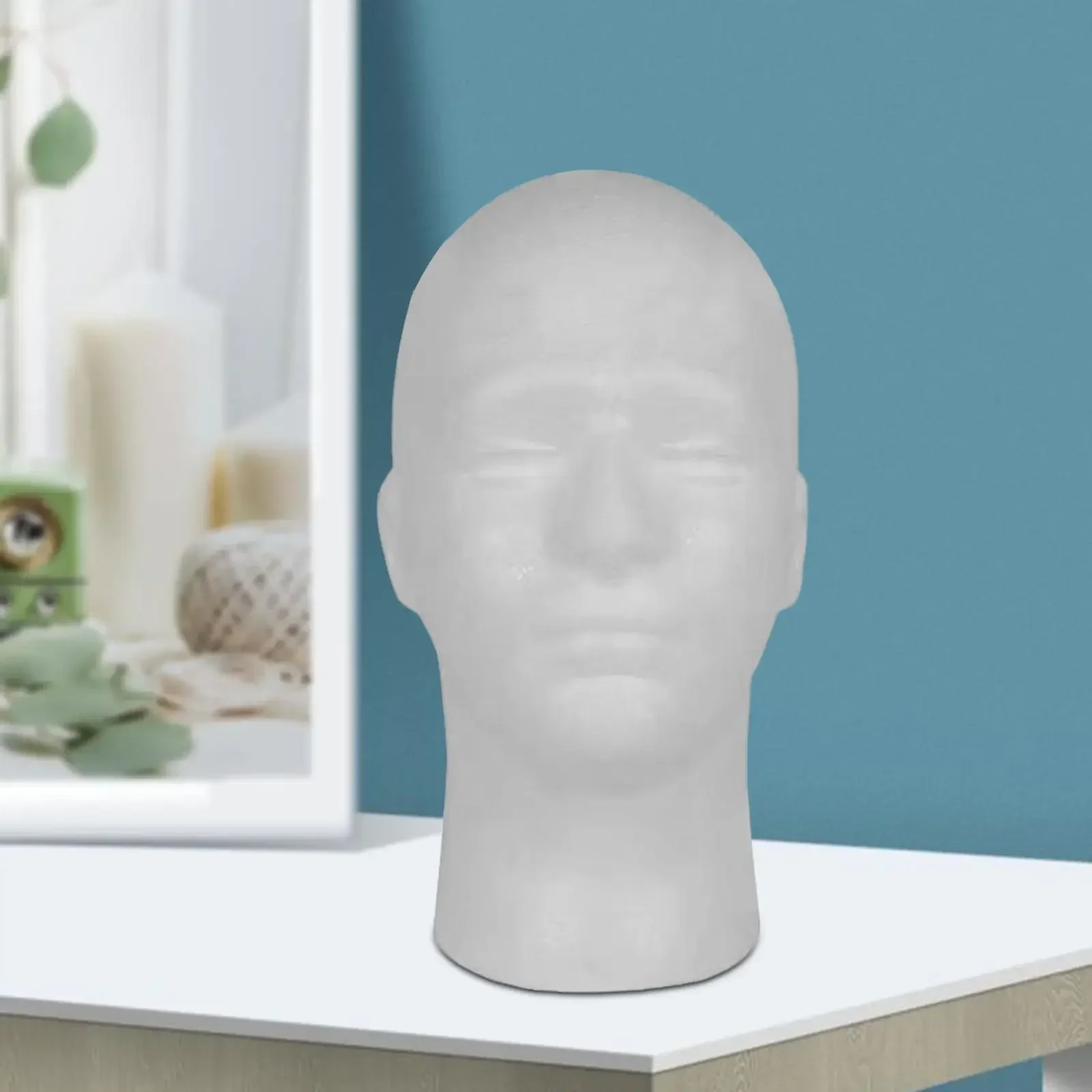 Голова парика из пенопласта белая портативная многофункциональная подставка