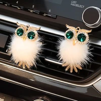 auto parts universal owl crystal creative high end aromatherapy clip air outlet decoration ornaments holiday gifts girls ladies