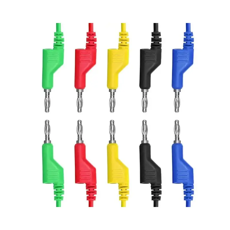 1 шт. 4 мм двухсторонние тестовые провода с банановой вилкой двойные