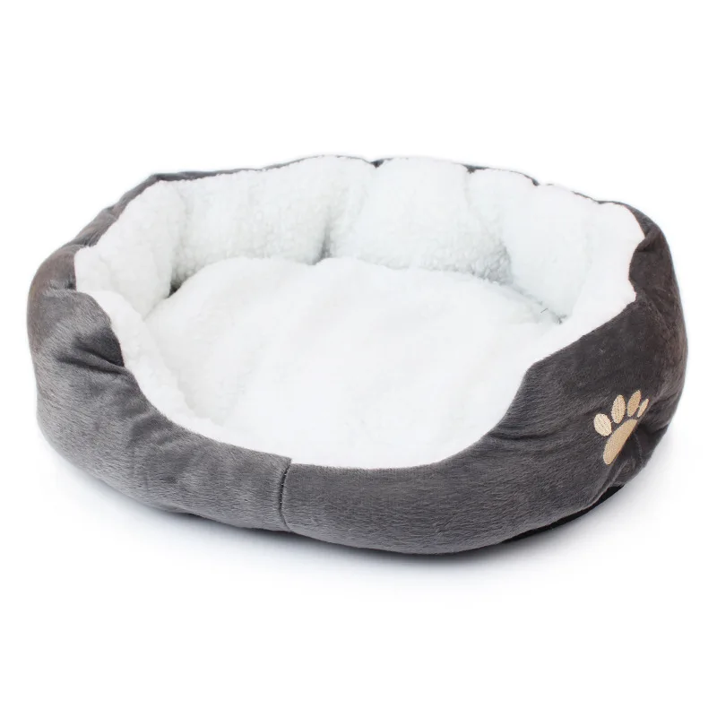 

Plush Cashmere House Fall Dog Warming Cat Hot Baskets For Puppy Dog Winter Soft Pet Nest Bed Lounger Bed Kennel Dog Supplies Dog