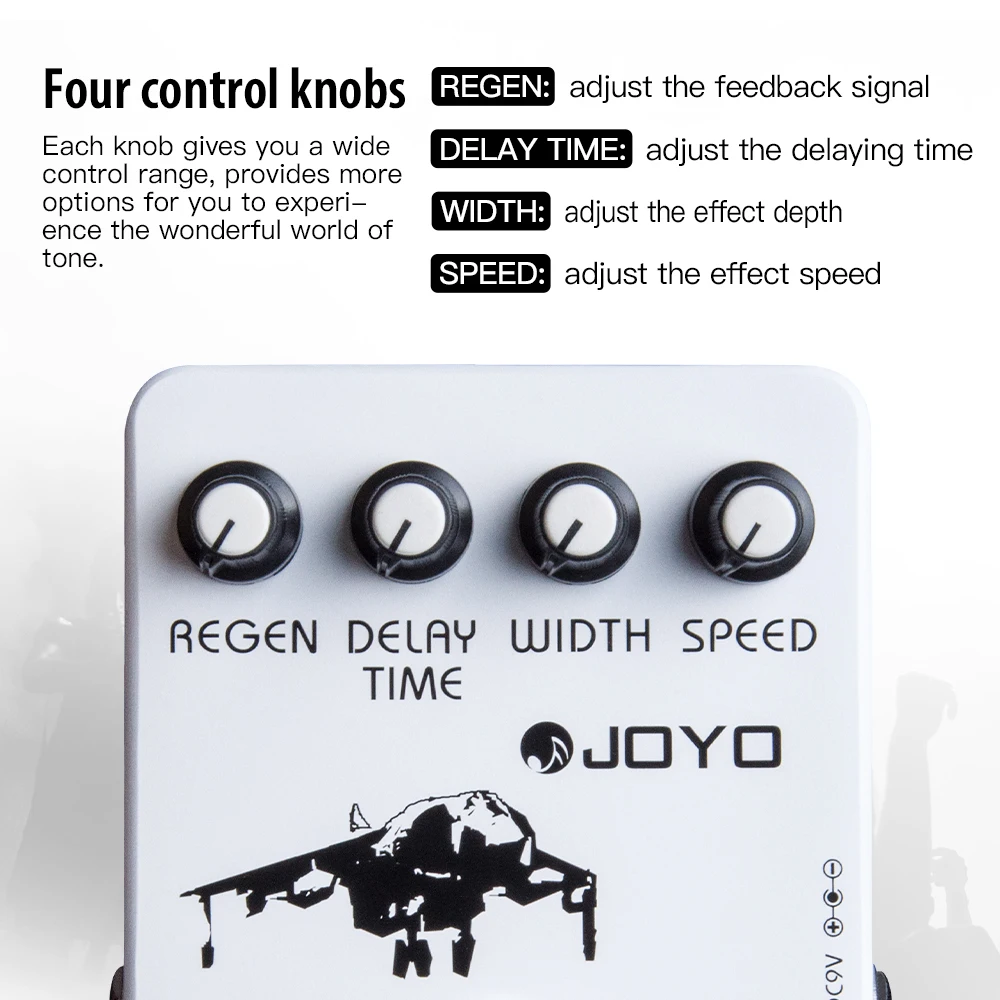 JOYO JF-07 Classic Flanger Педальный эффект тремливые вибраторы и хор гитарный педаль для