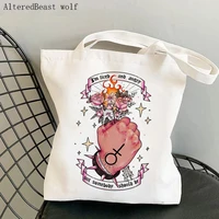 women shopper bag magic nightmare tarot card witchy bag harajuku shopping canvas shopper bag girl handbag shoulder lady bag