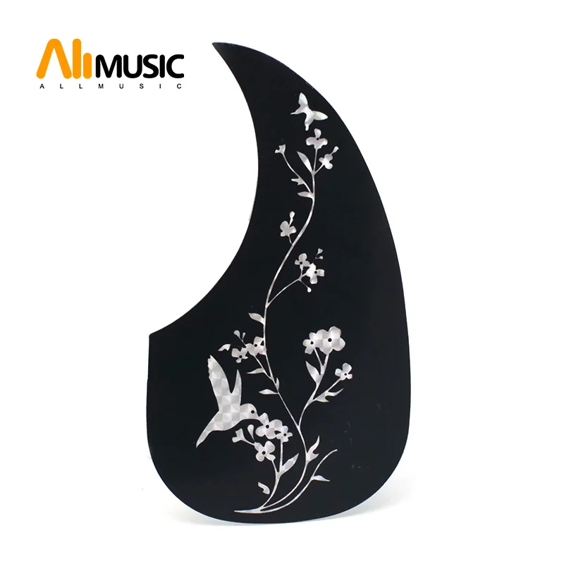 

1PC Comma Style Hummingbird Flower Pickguard Pick Guard Anti-scratch Plate for 40/41' Acoustic Guitar Music Parts