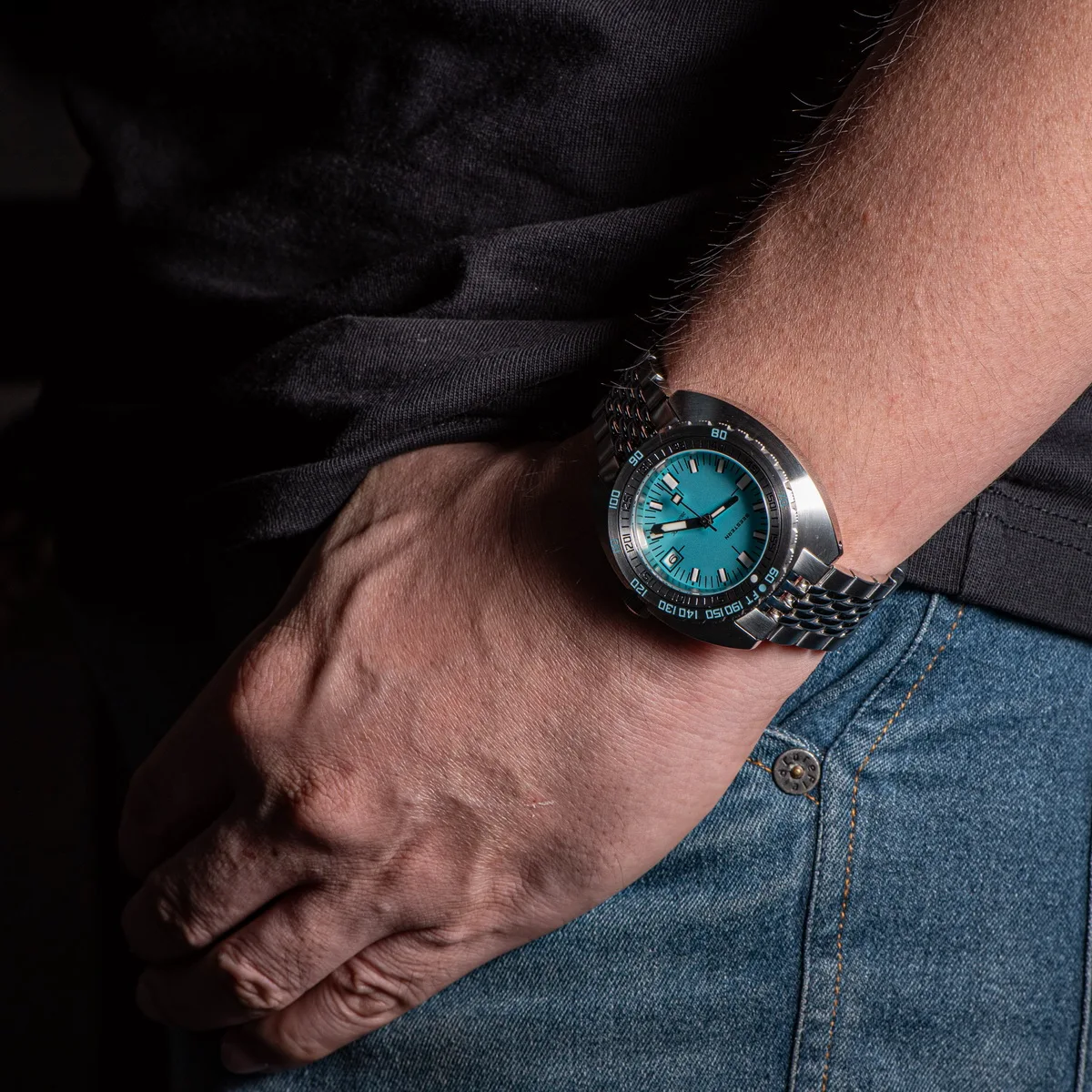 SEESTERN Diving Watches For Men Waterproof Luminous Date Wristwatch NH35 Movement Automatic Mechanical Sapphire Bracelet SUB300