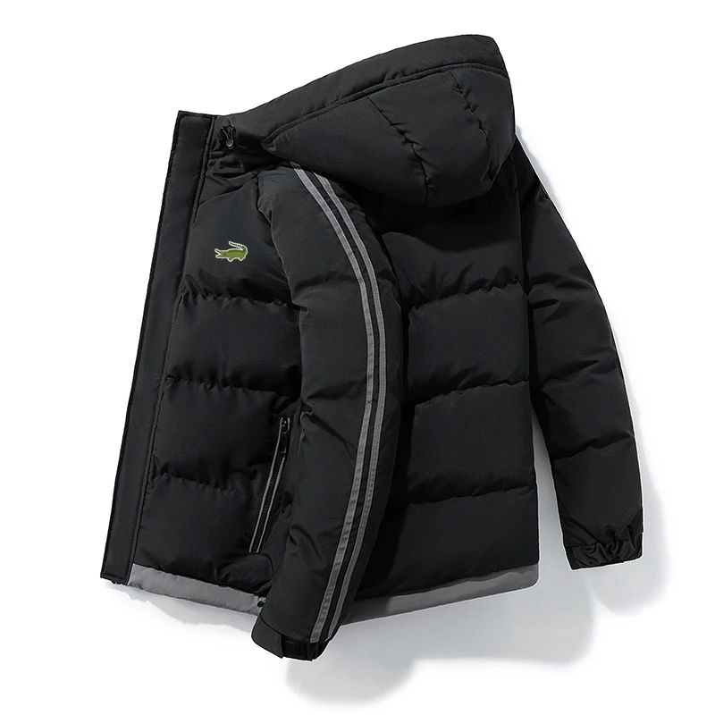 

Высококачественная новая осенне-зимняя мужская теплая, ветрозащитная и непромокаемая куртка с воротником-стойкой и хлопковой подкладкой на молнии jack