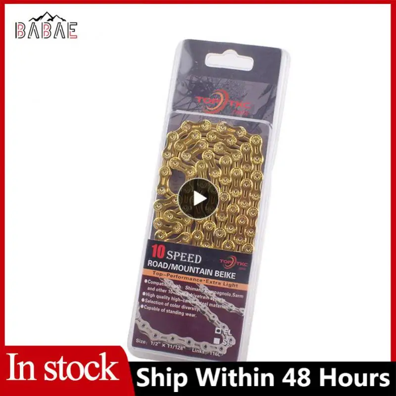 

Sports 9/10/11 Speed Bicycle Chain Ultralight Half Full Hollow MTB Road Mountain Bike Chains Cycling Accessories Bicycle Parts