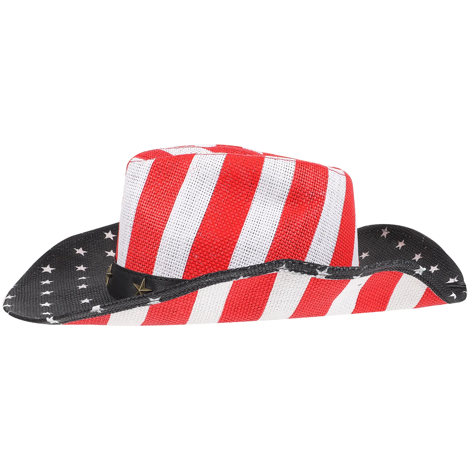 

National Day Supplies Independence Cap Retro Hat American Cowboy Hats Boys Usa Flag Outfits Women Costume Cowgirl Clothing Usa-