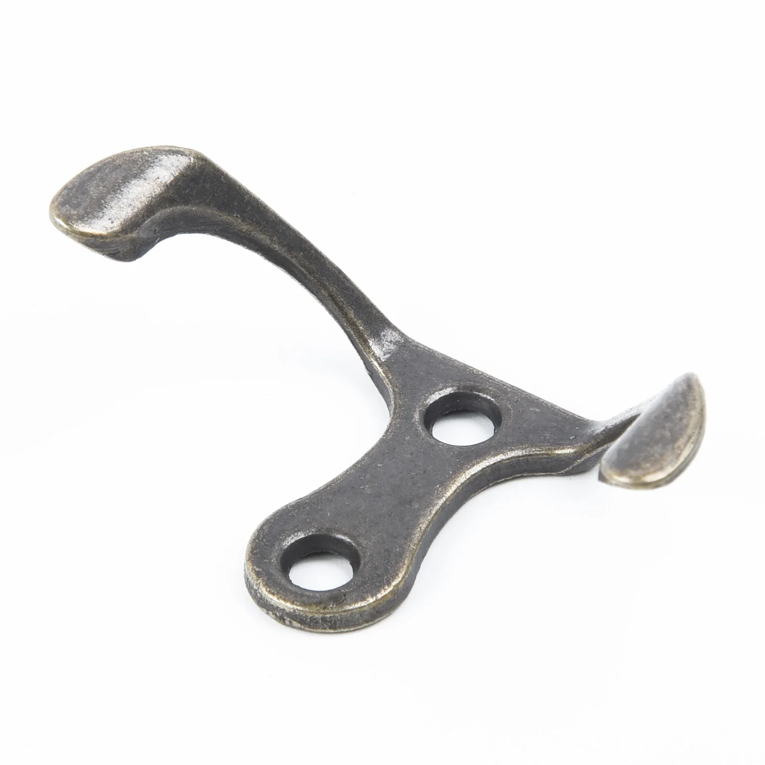 

10x Wall Door Zinc Alloy Antique Hook Hanger For Key Clothes Coat Hat Bag Towel 53*27mm For Wall Wood Board Furniture Door