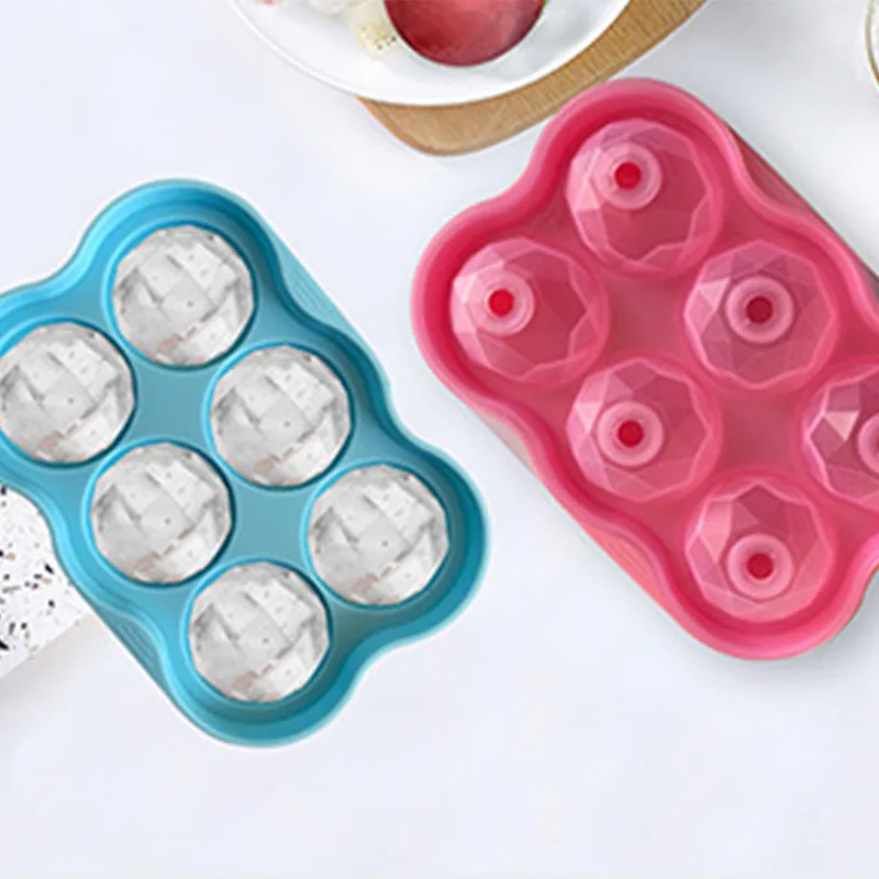 

Home made 6-hole ice hockey ice cube ice maker mold