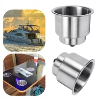 universal car mount car rv caravan stainless steel boat marine drink cup holder recessed drop