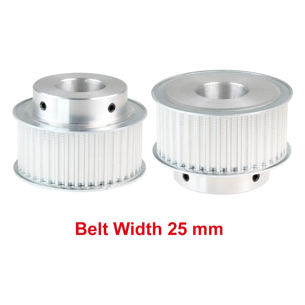 5М-44T Зубчатая шестерня с отверстием 10/12/14/15/16/17/19/20 мм, колесо с круглым дуговым зубом для 5М резинового ремня шириной 15/20/25 мм.