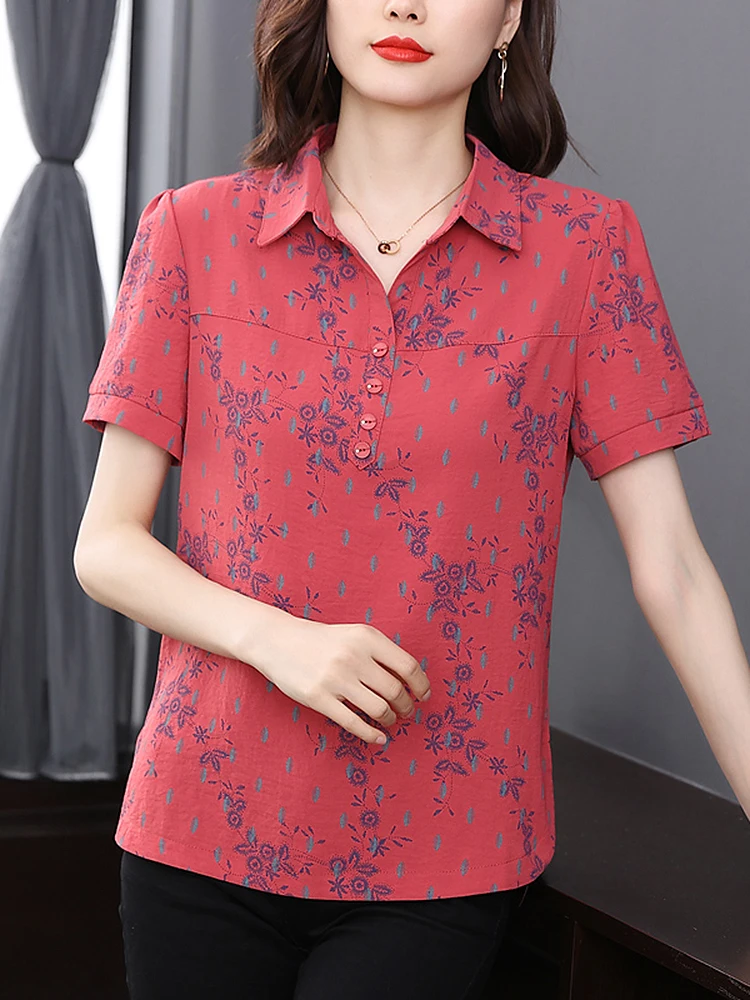 

Женская футболка с V-образным вырезом, на пуговицах