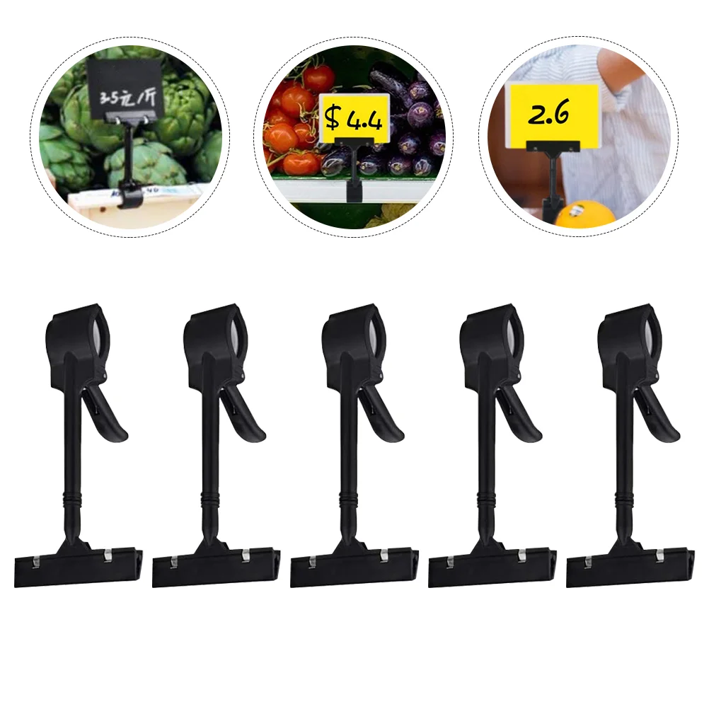 

10pcs Sign Clip Durable Premium Sturdy Prime Display Clamp Price Tags Holder for Shop