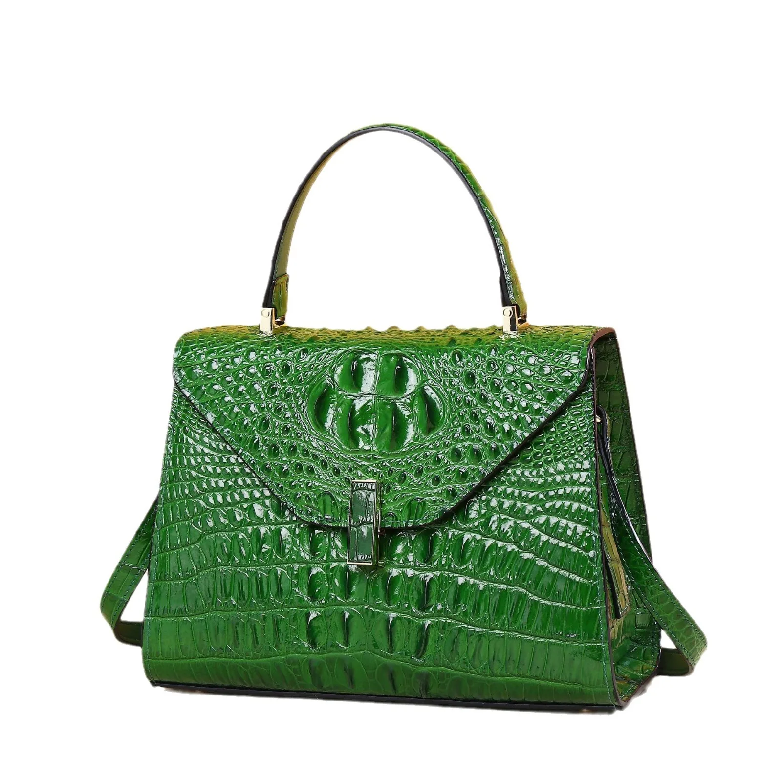 Новая женская сумка-кошелек с узором из крокодиловой кости классическая сумка