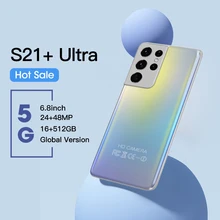 2022 Smartphone 5G S21+ Ultra 6.8inch Globale Version 16+512GB 6000mAh 24+48MP Celulares Entsperren handys Mobile phones telefon