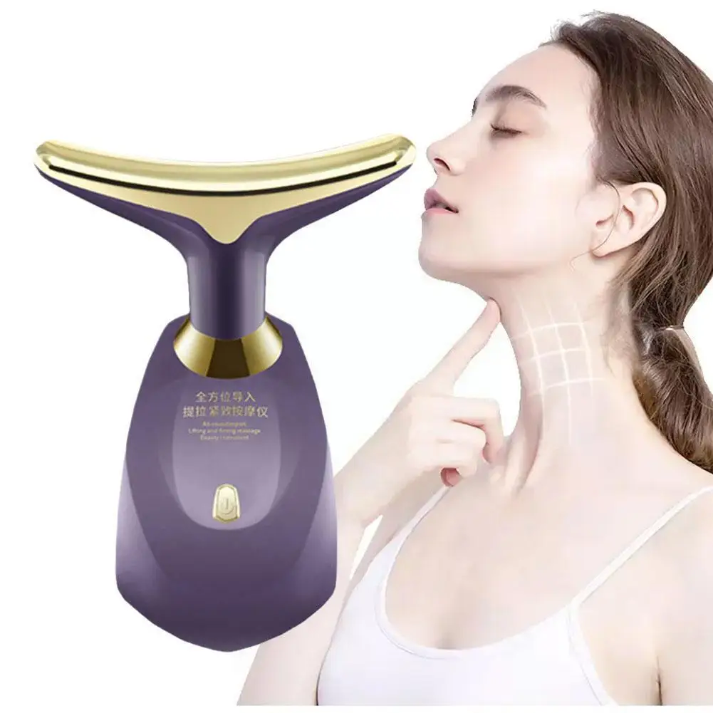 

1pcs Skin Lifting Firming Massage Neck Beauty Device Anti Wrinkle Neck Face Remove Aging Device Anti Lifting Beauty Machine N3H7