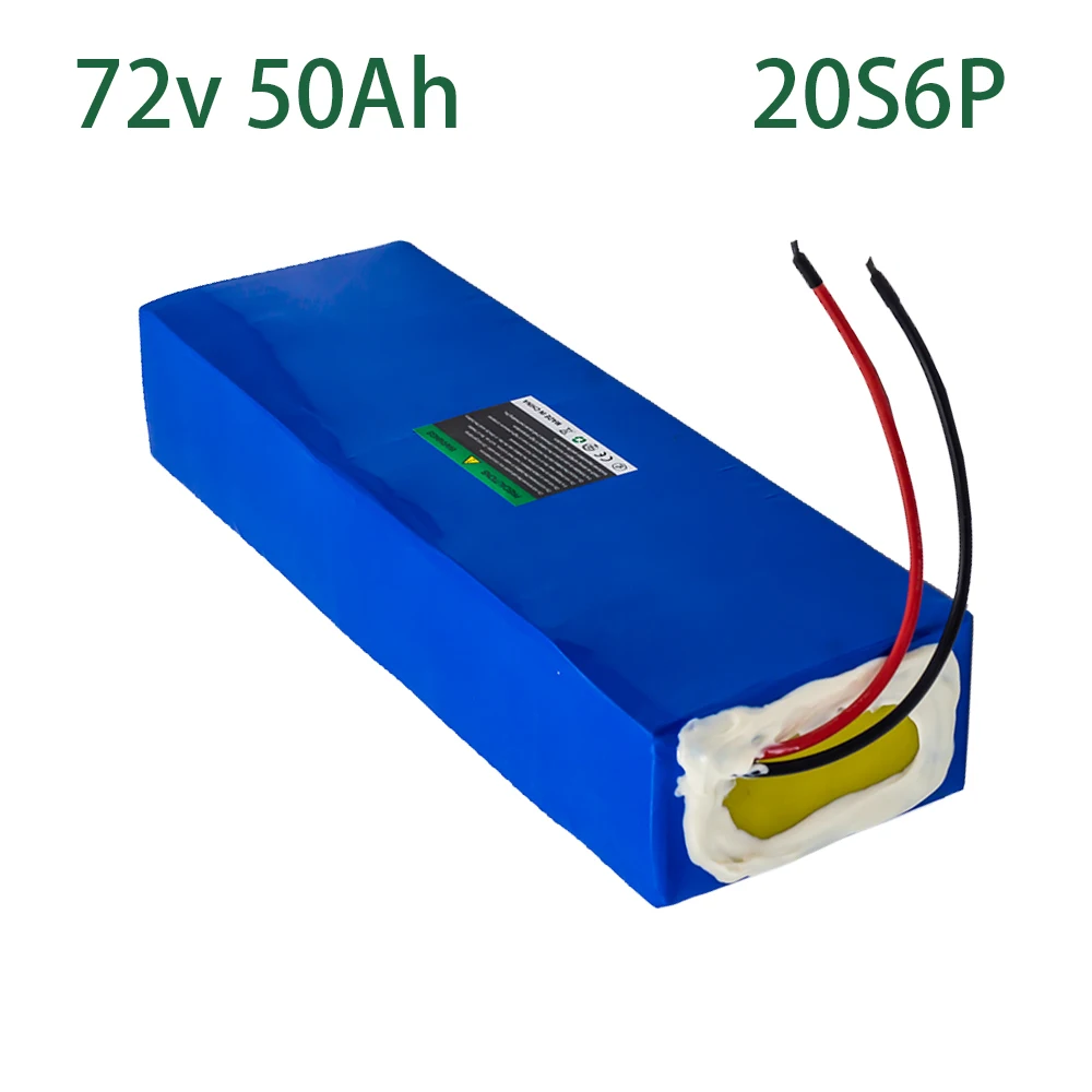 

72v 50ah battery pack + 50a bms max support 3600 watt motor for electric car battery electric motorcycle golf cart