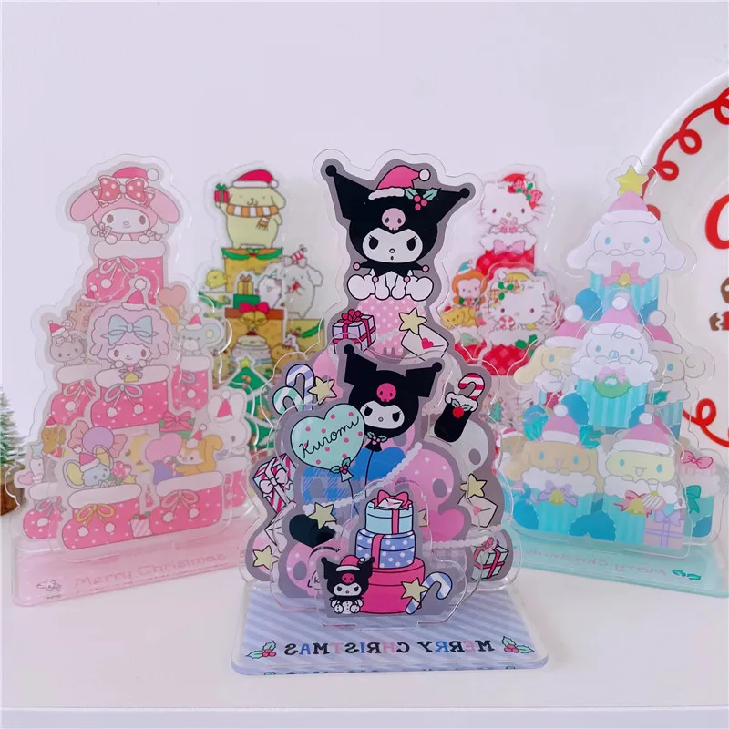 

Sanrio Hellokitty Mymelody Kuromi Cinnamoroll пурин кавайное акриловое вертикальное настольное украшение сборка ручной работы мультяшное украшение